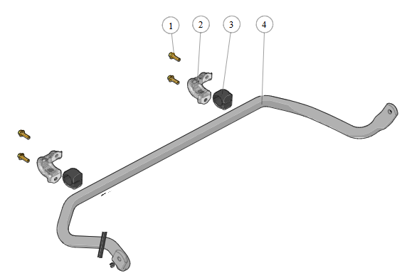 2023 Fisker Ocean OEM Front Stabilizer Bar (FM2920200288B)