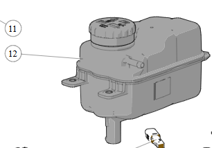 2023 fisker Ocean Coolant Recovery Bottle W/ Cap (FM2930200202A)