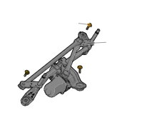 2023 Fisker Ocean Windshield Wiper Transmission W/ Motor FM2960800020B