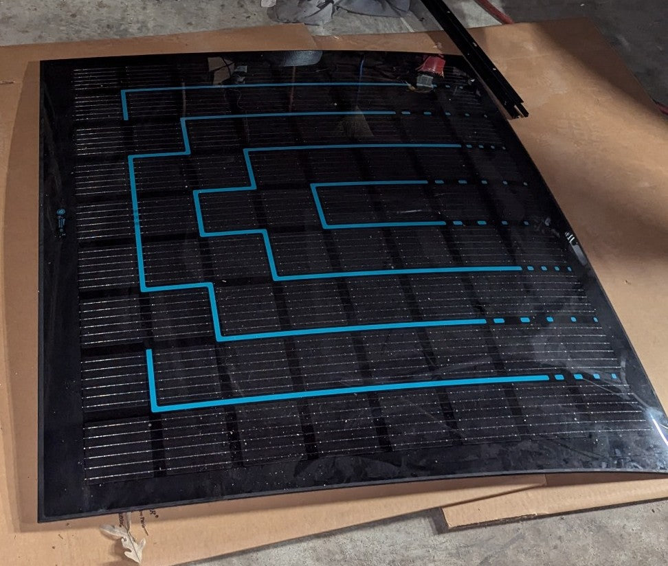 2023 Fisker Ocean Solar Roof REAR Glass Panel ONLY