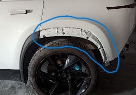 2023 Fisker Ocean Rear Left Exterior Quarter Moulding Flare (Textured Black)