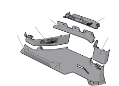 2023 Fisker Ocean  Rear Left LH Interior Quarter Trim Panel