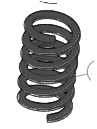 2023 Fisker Ocean  Pair LH&RH Rear Suspension Coil Springs FM2920200299A FM2920200474A