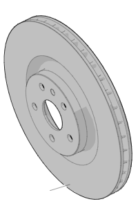 2023 Fisker Ocean  Pair LH & RH Rear Brake Rotors FM2920420089A