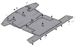 2023 Fisker Ocean  Rear OEM Under Body Shield Skid Plate (FM2960400033B)