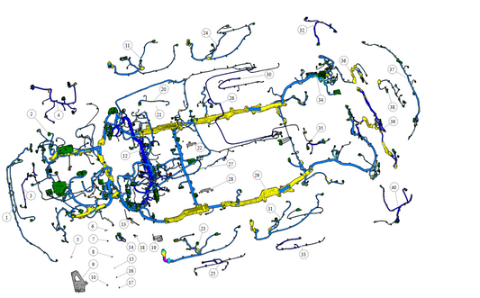 2023 Fisker Ocean  OEM Body Wiring Harness (FM2980610364B)