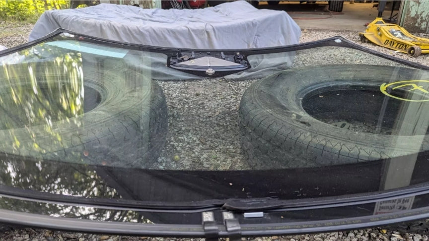 Chipped windshield