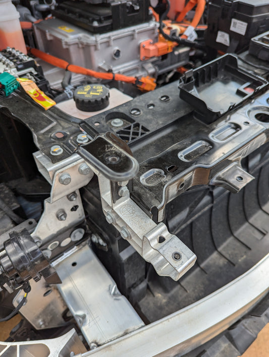 2023 Fisker Ocean left horn mounting brackets