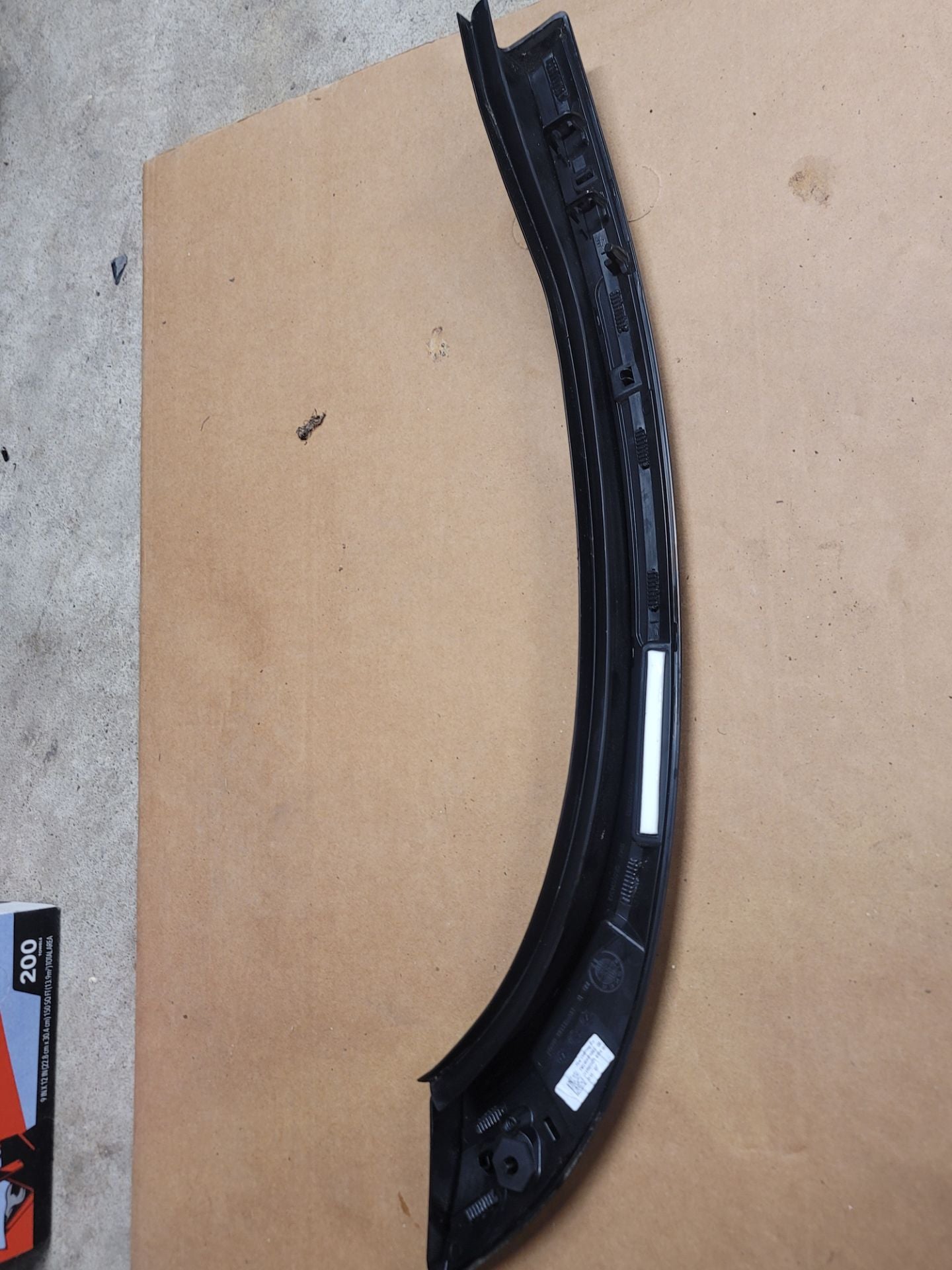 2023 Fisker Ocean Rear Right RH Exterior Vertical Door Trim Panel