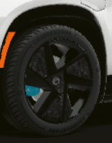 2023 Fisker Ocean F3b Black 22" Wheel COVER ONLY