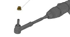 2023 Fisker Ocean Front LH inner AND outer tie rod