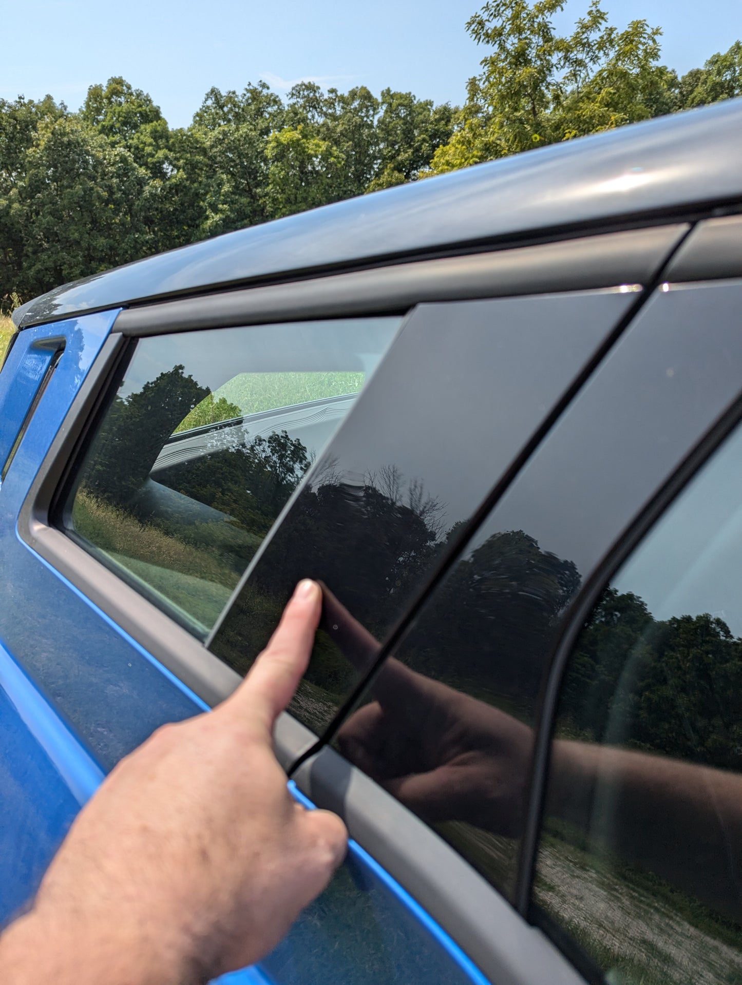 2023 Fisker Ocean Rear Right RH Exterior Window Trim Panel 1 piece only