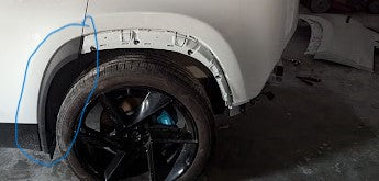 2023 Fisker Ocean Rear Left LH Exterior Vertical Door Trim Panel