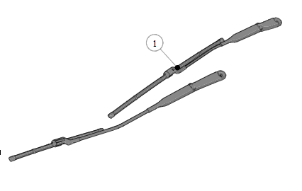 2023 Fisker Ocean  Pair LH & RH Front Windshield Wiper Arms W/ Blades FM2960800154A